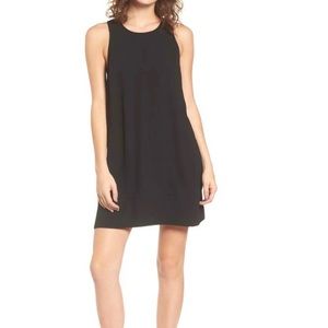 Leith black racerback shift dress